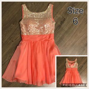 Peach/Coral Cocktail Dress
